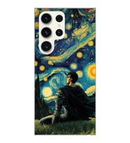 Samsung Galaxy S23 ULTRA Uyumlu Berserk The Starry Night Tasarımlı Şeffaf Telefon Kılıfı