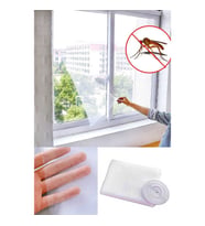 hagiki Pencere Sinekliği Tül Perde Cırt Bantlı Kolay Kurulum Sineklik 75X125 cm Tek Kanat (4 Adet)