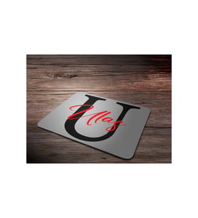 KİŞİYE ÖZEL U HARF BASKILI MOUSE PAD