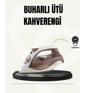 Buharlı Ütü 2200W Seramik Taban 300 ml Kahverengi Dikey Ütüleme