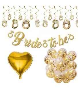 Altın Renk Bride To Be Set