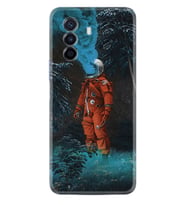 Huawei Nova Y70 Y90 Nova 9 SE  Kılıf Desemli Silikon Astronot Smoke 1769
