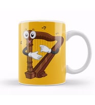 Funny Harp Memes Kupa Bardak Porselen