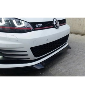 Vw Golf 7 R-Line Basic Ön Lip Parlak Siyah Plastik