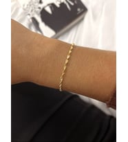 xuping 14 k altın kaplama zincir bileklik