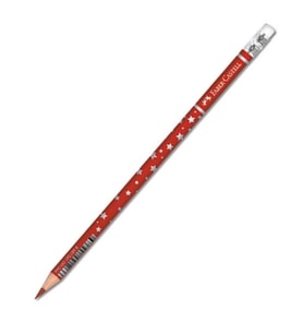 FABER-CASTELL YILDIZ SİLGİLİ KOPYA KALEMİ KIRMIZI (459001)