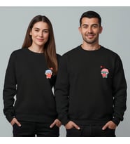 Sevgililer Günü Özel Kombin, 2 Ürün Bisiklet Yaka Sweatshirt (Siyah)