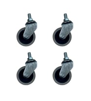 Furç Vidalı Bilyalı Teker - 20x50 - Gri HKS178 - 4 Adet