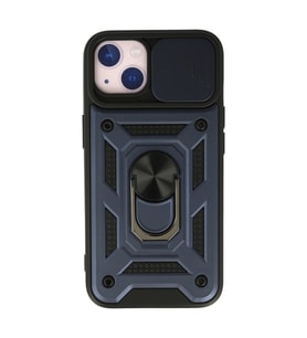 İphone 13 Kılıf Pars Lens Yüzüklü - Lacivert