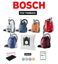 Bosch Süpürge Toz Torbası 10 Adet Motor Filitreli