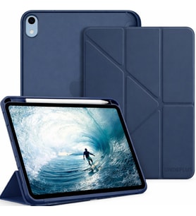 Apple iPad Air 11inç M4/M3/M2 2026-2024 Kılıf Kalem Bölmeli Trifolding Case