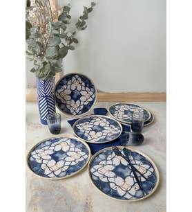 Keramika Wave Flow Nordic Servis Tabağı 28 cm 6 Adet 22750 (Çok Renkli)