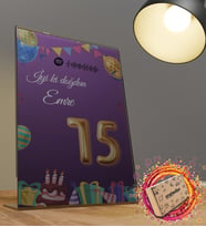 Kişiye Özel Mesajlı Kendin Tasarla Balon Sayılı Tablo Doğum Günü Hediyesi Doğum Günü Parti Masa Süsü Fotoğraf Çerçevesi