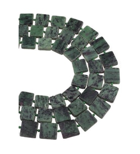 16X16 MM Ruby Zoisit Taşı Dizi - DZ3875 (Yeşil)