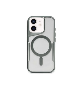 Newface Apple iPhone 11 Kılıf Boyi Magsafe Silikon Kapak - Yeşil
