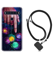 TCL 10L 10 Plus 10SE 20E 20SE 30 L7 Kılıf Boyun Askılı Silikon Finger planet 1740