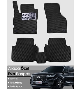 Chery Tiggo 8 Pro EVA Paspas Tam Set – Birebir Uyum,Araca Özel Tasarım,Su Geçirmez,Kolay Montaj
