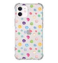 PrintiFy Apple iPhone 12 Mini Uyumlu Water Color 6 Baskılı Şeffaf Köşe Korumalı Antişok Kılıf