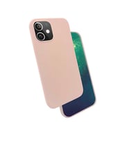 Uyumlu Model Apple iPhone 12 Mini Kılıf Lansman Silk Case (Pembe)