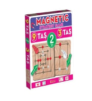Mey İthalat® 1531549 Manyetik Strateji Oyunları 9 Taş+3 Taş