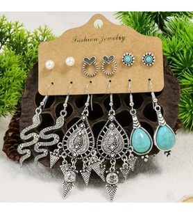 6 PARÇA ÇELİK KÜPE SETİ