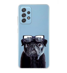 PrintiFy Samsung Galaxy A52 5G ile Uyumlu 1mm Slim Fit Köpek 3 050f Baskılı Şeffaf  Kılıf