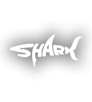 Shark Köpek Balığı Sticker 17x17 Cm Beyaz