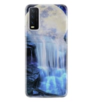 Vivo Y20 Kılıf Desenli Silikon Blue Moon 1308
