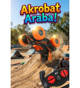 Çılgın Akrobat Araba Işıklı ve Müzikli 360 Derece Takla Atan Dans Eden Oyuncak Araba