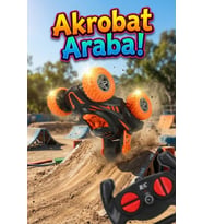 Çılgın Akrobat Araba Işıklı ve Müzikli 360 Derece Takla Atan Dans Eden Oyuncak Araba