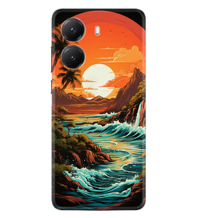 Xiaomi Poco X7 Pro Kılıf Boutique Baskılı Resimli Retro Mountain Pcode -079
