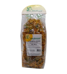 Aynısefa Çiçeği Portakal Nergisi Çiçeği Doğal Calendula 50 Gr Paket