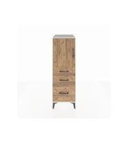 Kronos Dolap 2 Raflı 3 Çekmeceli Tek Kapaklı 44x59x134 Aytaşı-Çam
