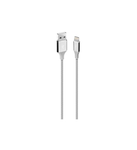 Ttec AlumiCable Extra Strong UsbA to Lightning Fast Şarj ve Data Kablosu 120cm Gümüş 2DK16G