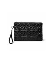 Yıldız Nakış İşlemeli Portföy El Çantası Bilek Askılı Saten Astarlı Clutch Çanta