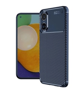 Oppo A38 Kılıf Auto Focus Karbon Kapak - Lacivert