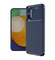 Oppo A38 Kılıf Auto Focus Karbon Kapak - Lacivert