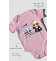Dayıya ve Halaya Özel Kısa Kollu Bebek Body %100 Pamuk