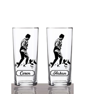 Kişiye Özel 2'li Atatürk Rakı Bardağı