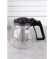 Süzgeçli Cam Demlik 900 Ml Kahve Ve Bitki Çay Tea Pot Çaydanlık