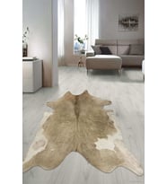 Dijital Baskılı Kaymaz Taban Yıkanabilir Lazer Kesim Salon Halısı Yolluk NLZR-SD-52 (Bej)