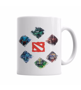 Herois Dota 2 Kupa Bardak Porselen