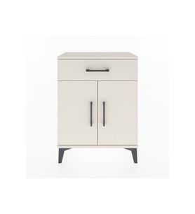 Arges Komodin Tek Raflı Tek Çekmeceli 2 Kapaklı 60x30x80 Aytaşı-Aytaşı