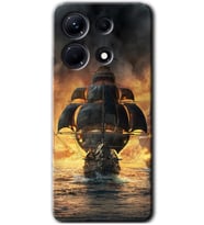 İnfinix Note 30 Pro Kılıf HD Desen Baskılı Kılıf - Siyah İnci