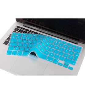Laptop MacBook Air Pro Klavye Koruyucu 13-15-17inc F Türkçe Daktilo Düzeni A1466 (Açık Mavi)