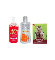 Jeans Color Saç Boyası Gül Kurusu 250ml Ve Ossion Boya Silici Ve Hairplus Saç Açıcı