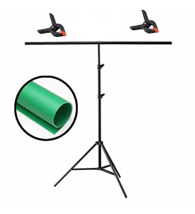 GDX Seyyar PVC Fon Perde Yeşil - Green 120cm x 200cm