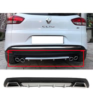 Renault Clio Mk4 SportTourer SW Gri Difüzör Çiftli Kare Egzoz Görünümlü D Tip Difizör 2012-2019