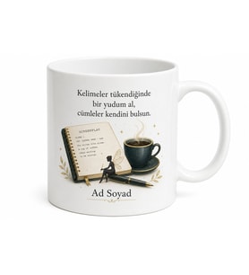 Senaryo Yazarlarına Özel İlham Perisi Beklerken İçilen Kupa Hediye Bardak
