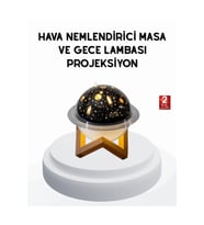 USB Mini Hava Nemlendirici ve Projeksiyon Lamba – Taşınabilir, Sessiz, Dekoratif Aromaterapi Cihazı